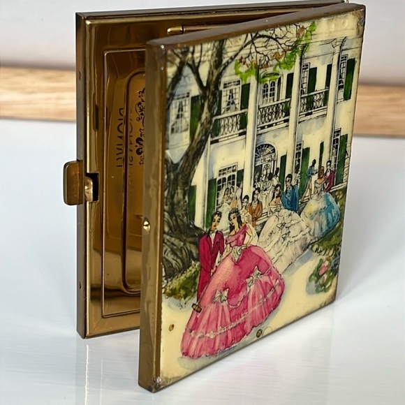 Vintage Dionysius Old South Powder Compact - Picture 1 of 11